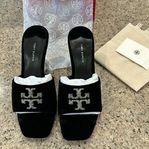 Tory Burch Women's Eleanor Pavé
Kitten Heel Sandals